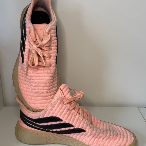 Adidas Sobakov Clear Orange Sneakers Men’s 9 Women’s 10.5 Streetwear Retro Shoes - Picture 2 of 9